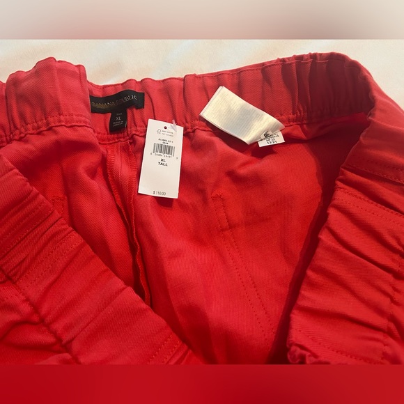 Banana Republic Factory Wide-Leg Pants Light Red Size XL Tall NWT - Picture 3 of 5